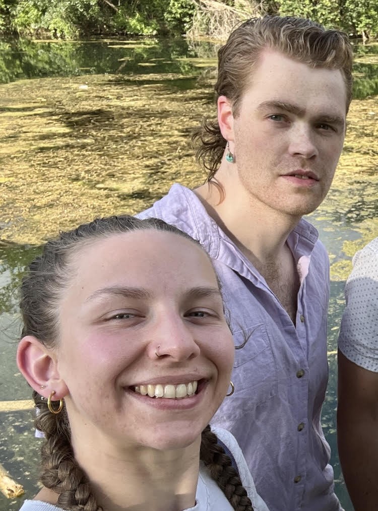 A picture of my wife and I